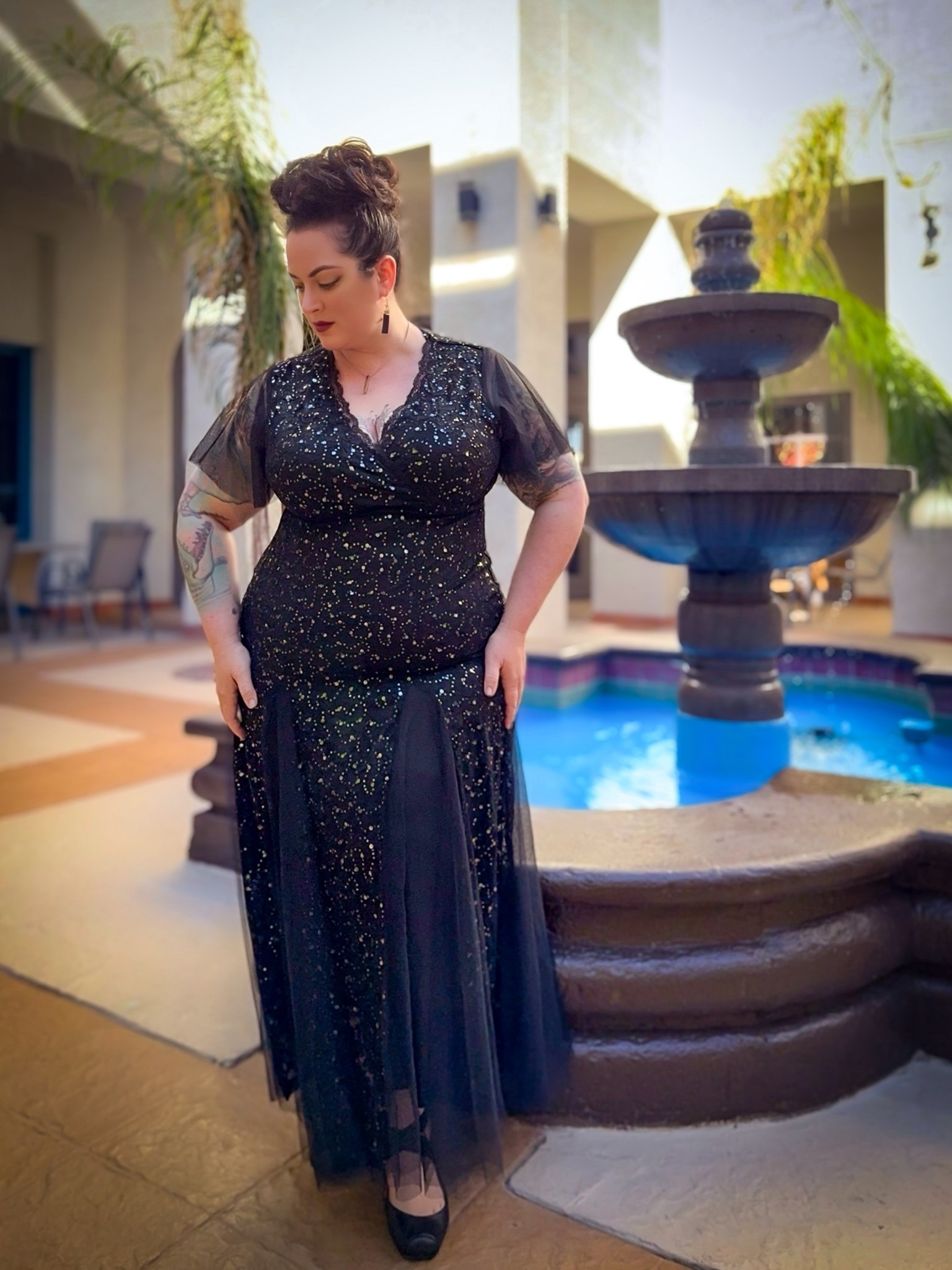 Plus size formal dress with sequins and chiffon 

#LTKHoliday #LTKSeasonal #LTKPlusSize