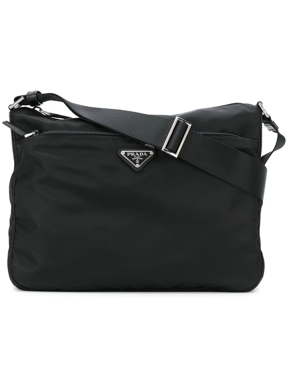 Prada Nylon messenger bag - Black | FarFetch Global