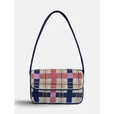Free Assembly Women's Beaded Plaid Shoulder Bag, Multi | Walmart (US)
