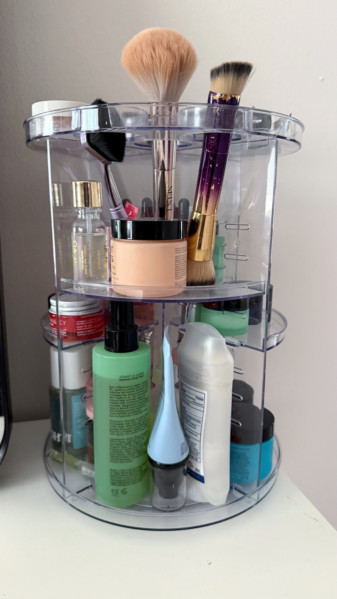 One of my favorite bathroom organization purchases. ✨

This rotating organizer keeps my skincare, makeup, brushes, and perfumes easy to find without taking up a ton of counter space.

Bonus: it’s on sale for Prime Day! 🙌

I may earn a commission from purchases made through my links. #affiliate

#LTKHome #LTKBeauty #LTKSaleAlert