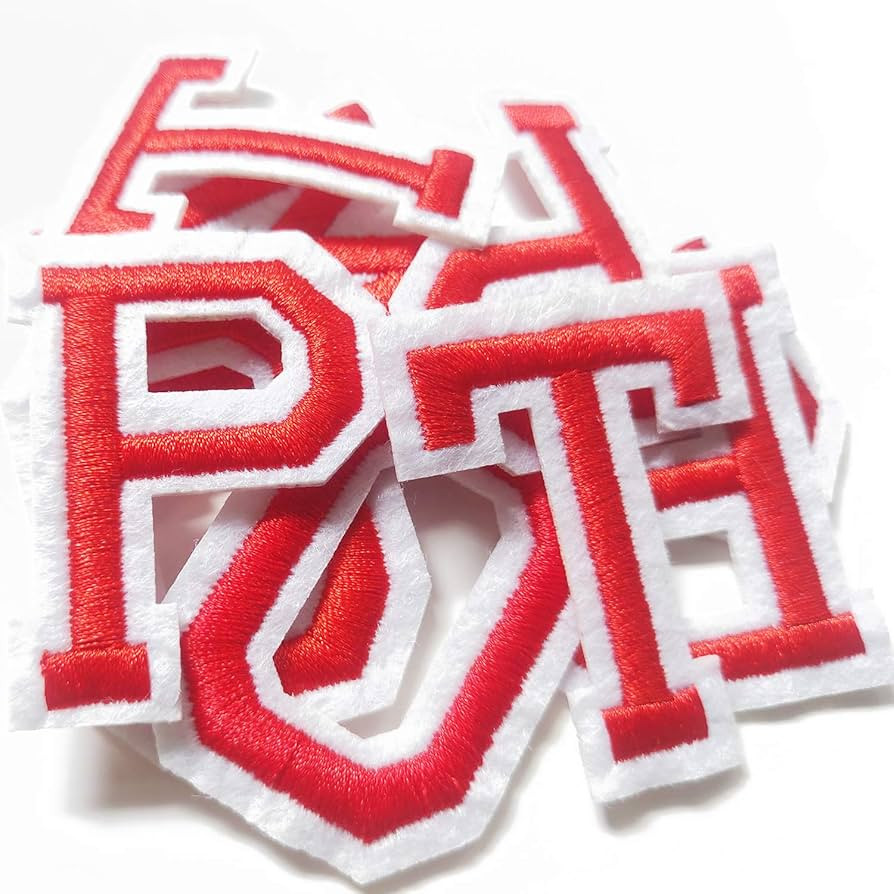 Iron on Letter Patches 52 Pieces,bfuee Red Letter Patches Alphabet Embroidered Patch A-Z,for Hats... | Amazon (US)