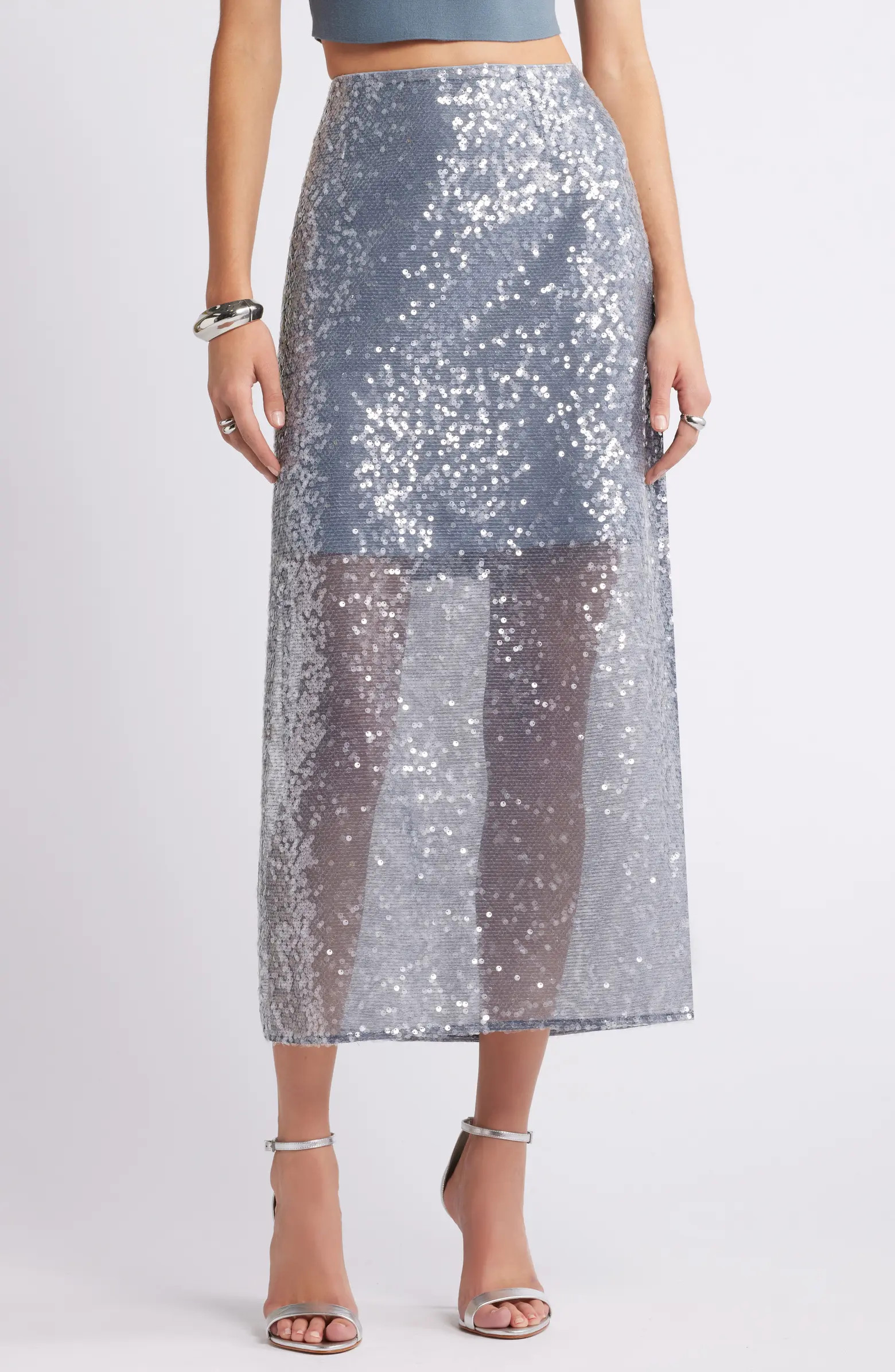 Sequin Midi Skirt | Nordstrom
