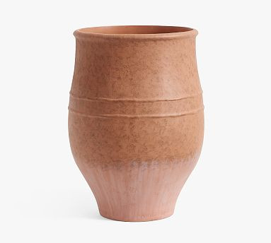 Sienna Fiber Stone Outdoor Planters | Pottery Barn (US)