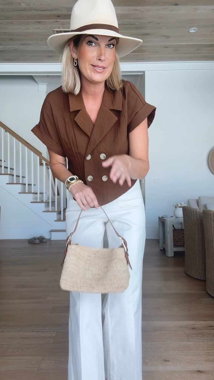 I am 5’11” in small in the top and small tall in the off white jeans. Shoes true to size.  Fall transition outfit.

#LTKgrwm #LTKOver40 #LTKTall