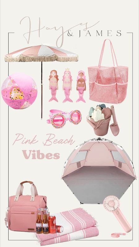 Pink Beach VIBES #beach #summer 

#LTKswim #LTKSeasonal #LTKtravel