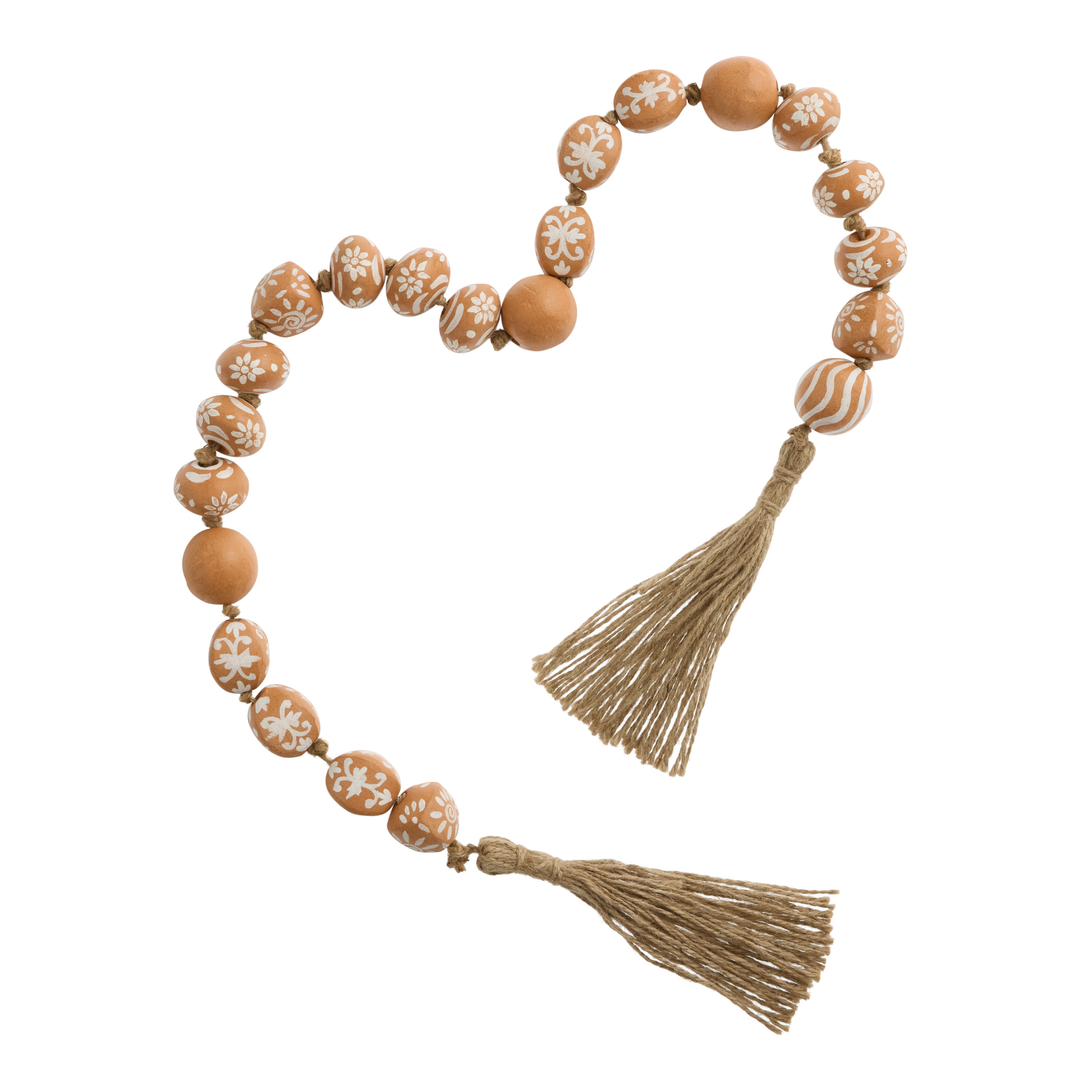 Terracotta Hand Painted Bead Garland | World Market