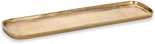 Abbott Collection Large Oval Tray | Burnished Gold Finish, For Jewelry & Keepsakes, Dry Use, Alum... | Amazon (US)