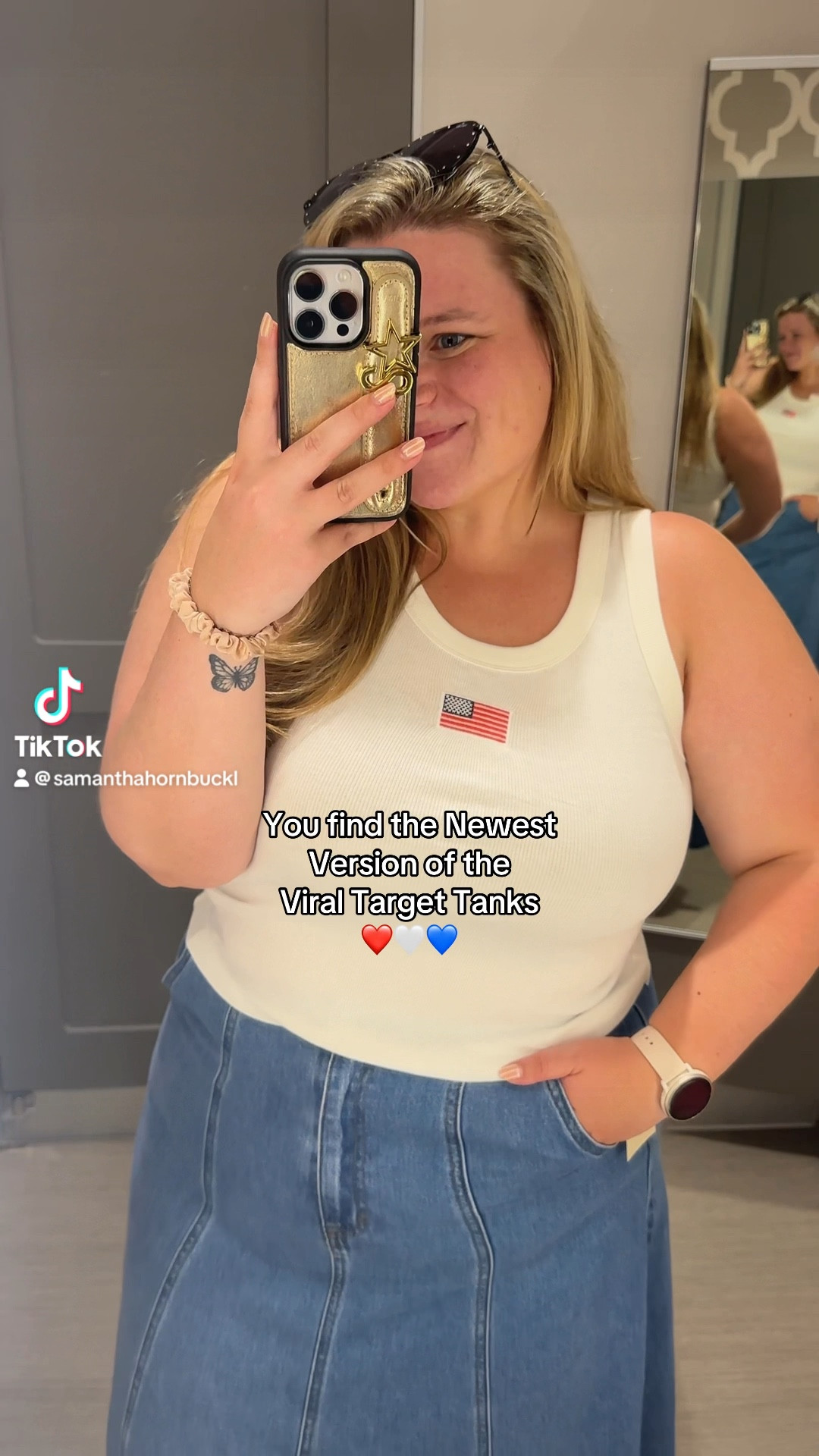 The VIRAL Target tanks are back!! ❤️🤍💙 #fourthofjuly 

#LTKPlusSize #LTKSummerEdit #LTKSeasonal