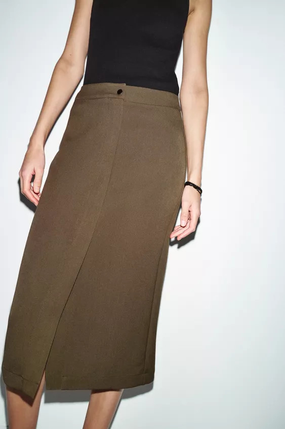 PENCIL MIDI SKIRT | Zara US