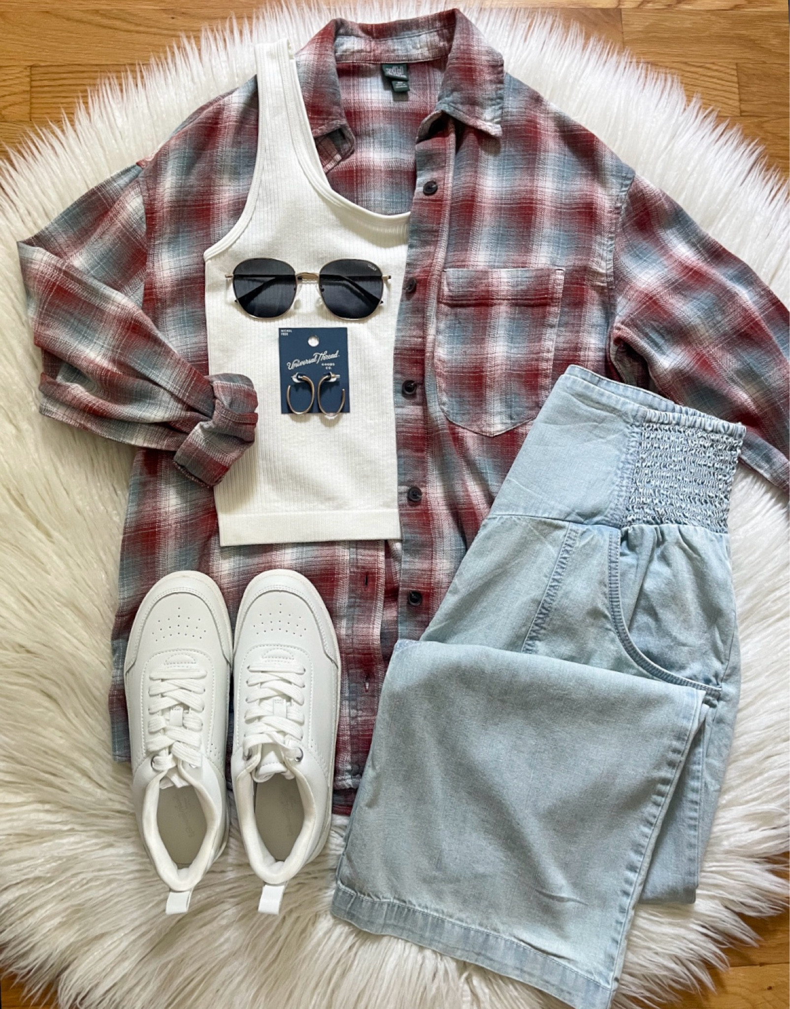 Oversized Flannels with Pockets are back!  AND They are back in NEW colors! Check out my stories to see!  Styled it here with this favorite ribbed tank & Harem jeans!  

#LTKFindsUnder50 #LTKStyleTip #LTKSeasonal