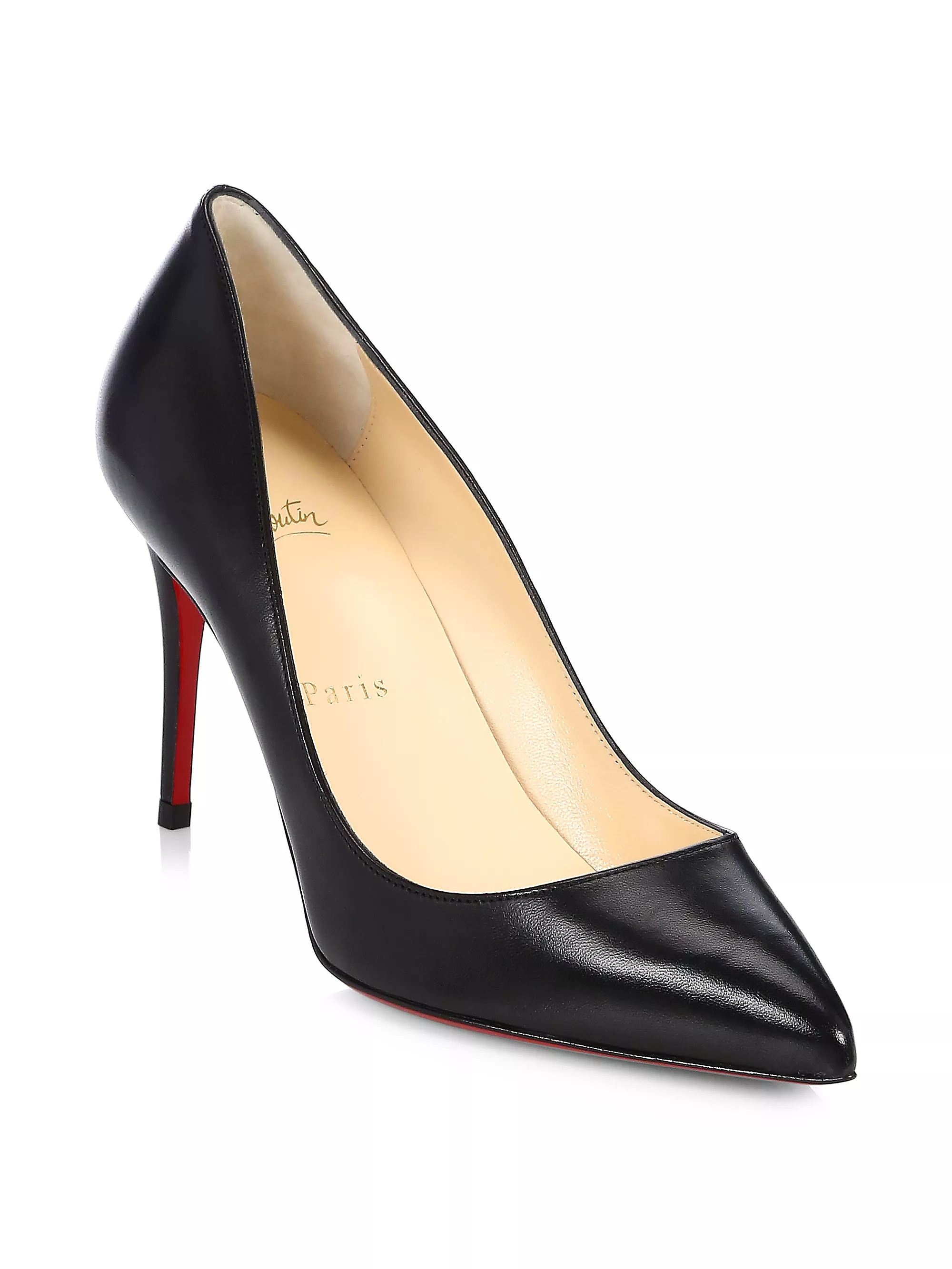 Christian LouboutinPigalle Follies 85 Leather PumpsRating: 4 out of 5 stars12 | Saks Fifth Avenue