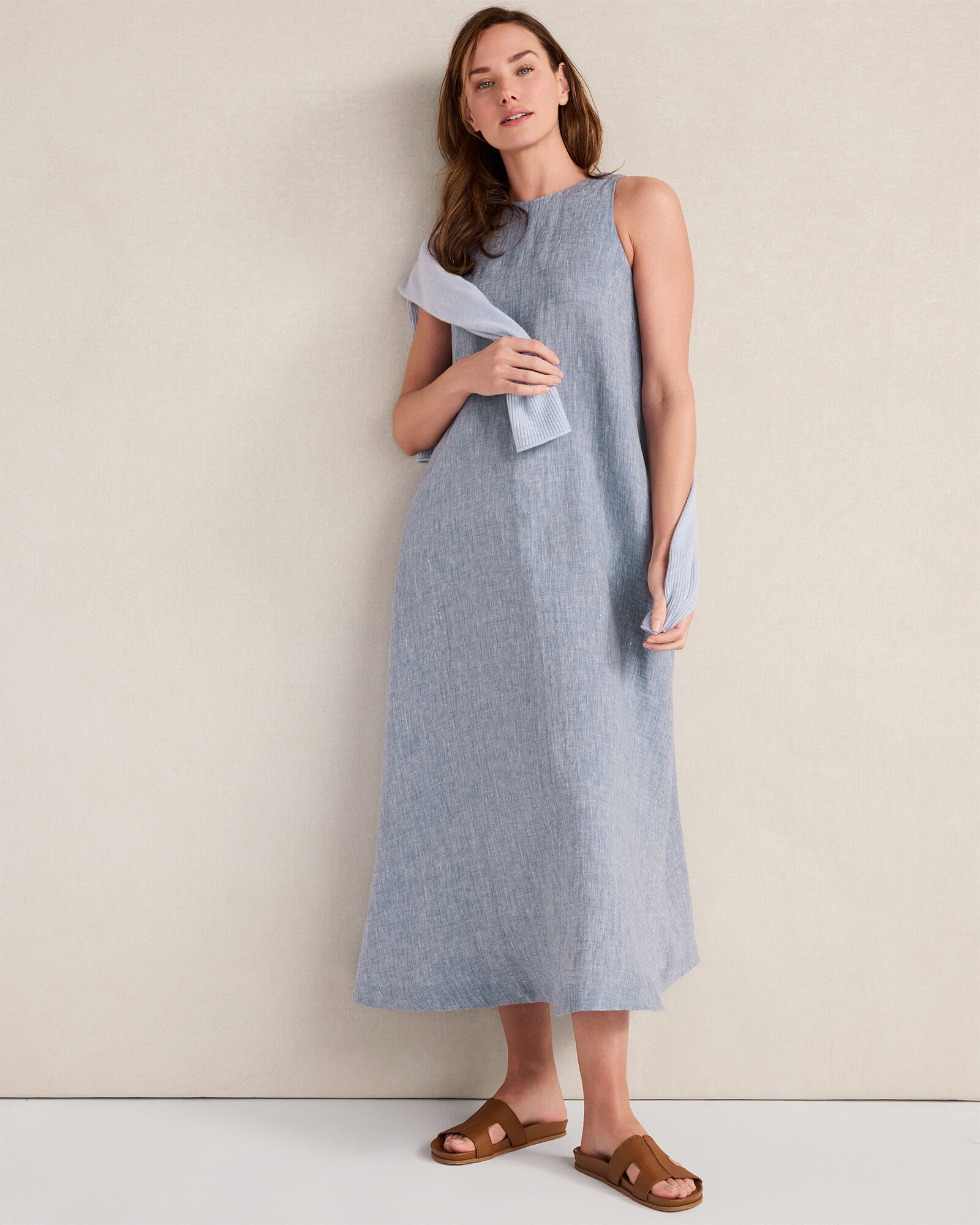 Linen Boat Neck Maxi Dress | Haven Well Within
