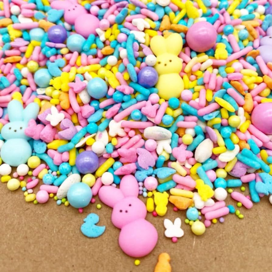 Pastel Peeps Sprinkle Mix by Simply Sucré | Easter Bunny | Easter Sprinkles | Edible Sprinkles |... | Amazon (US)
