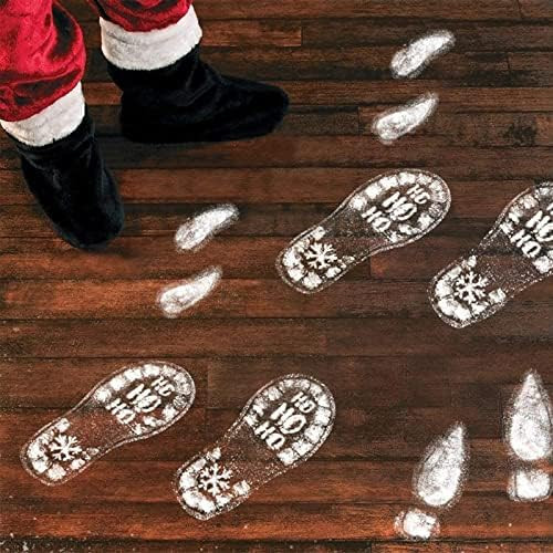 Amazon.com: Santa Footprints for Floor, Santa Claus Christmas Floor Decals Kit with Reindeer & El... | Amazon (US)