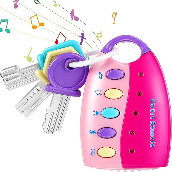 Skylety Musical Smart Remote Car Key Toy with Sound and Lights Fun and Educational Musical Toys f... | Amazon (US)