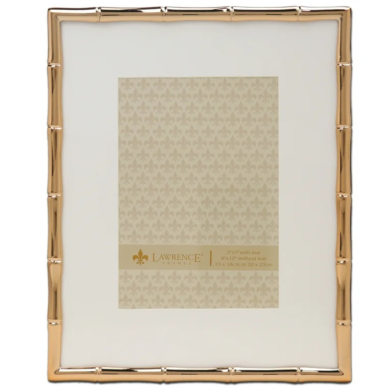 Lawrence Frames 8.54" x 10.51" Metal Picture Frame, Gold - Walmart.com | Walmart (US)