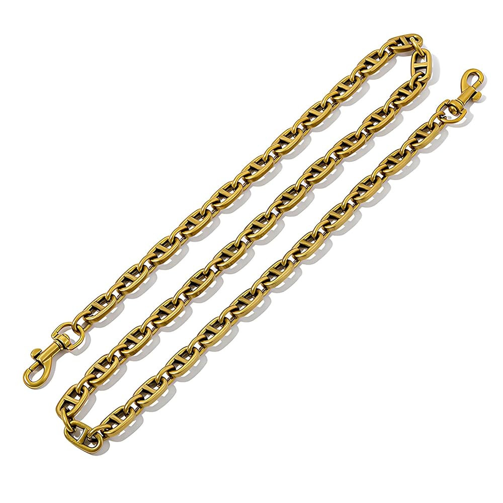 Antique Gold Purse Chain Strap, 23" Vintage Gold Shoulder Bag Chain, 47" Brass Crossbody Chains R... | Amazon (US)
