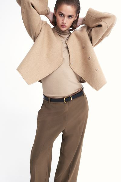 Pantalón amplio - Marrón - MUJER | H&M ES | H&M (FR, IT, ES, PT, BE)