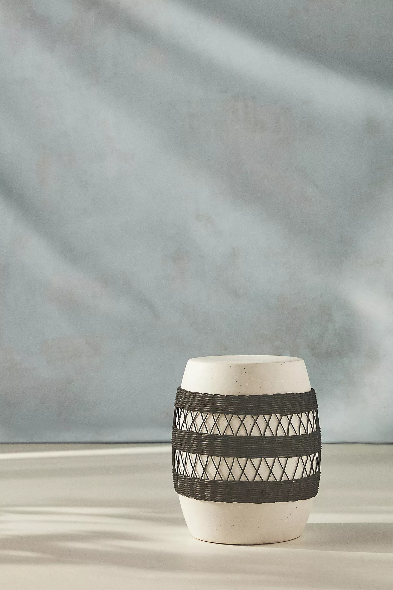 Maggie Rattan-Wrapped Side Table | Anthropologie (US)