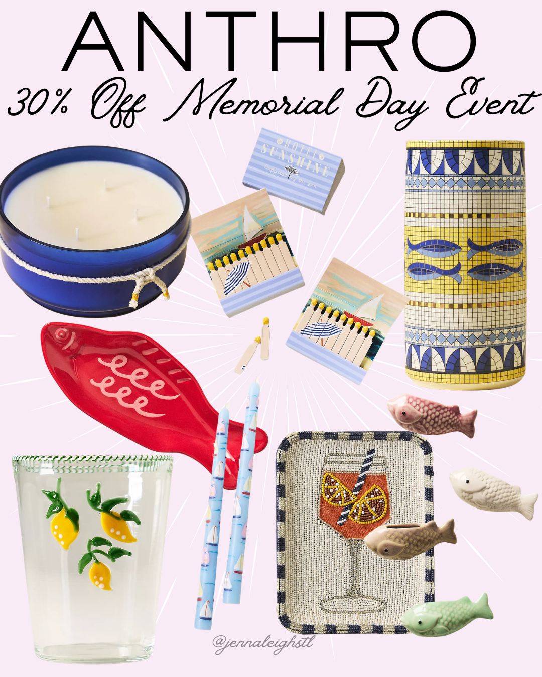 Fun home decor finds at the Anthropologie Memorial Day sale. So many colorful summer pieces, textured decor, and unique accents that instantly make your space feel more styled and collected. These would also make such great gifts. 

 #LTKSeasonal #LTKHome #LTKSaleAlert