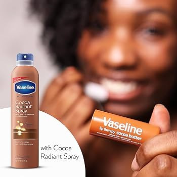 Vaseline Cocoa Radiant Spray 2-Pack for Dry Skin + Vaseline Lip Therapy Cocoa Butter Lip Balm (3 ... | Amazon (US)