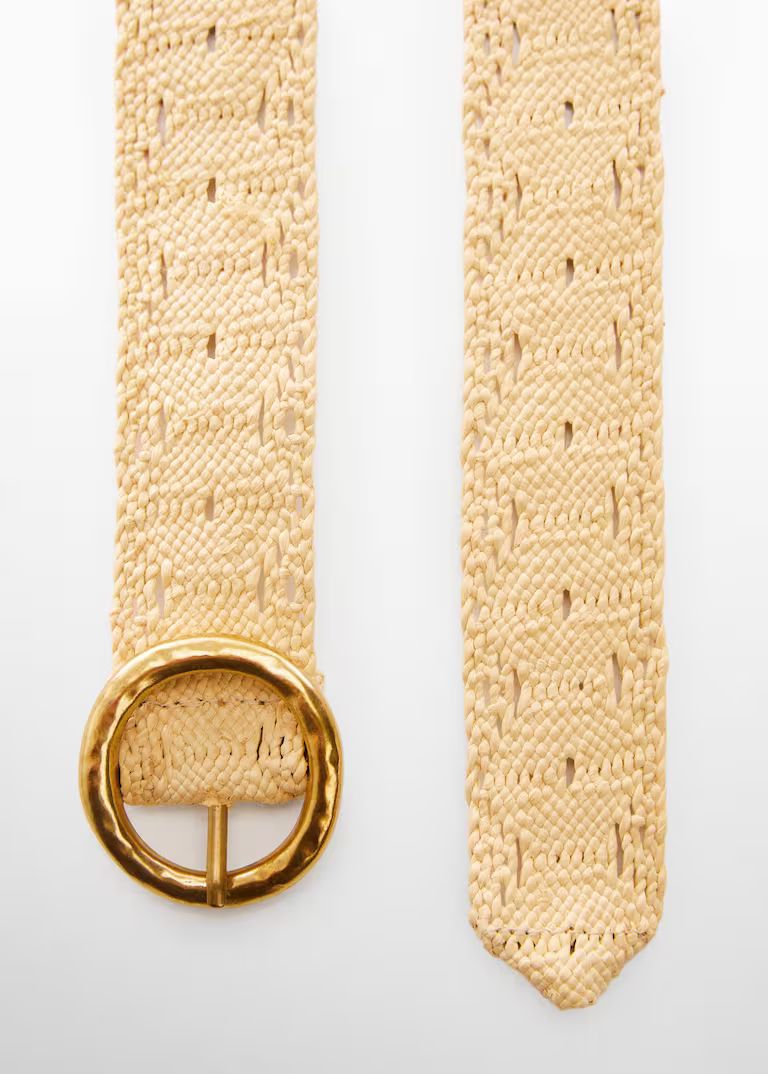 Crochet belt with buckle -  Women | Mango USA | MANGO (US)