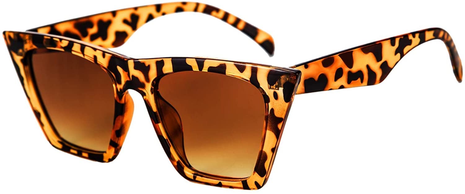 FEISEDY Vintage Square Cat Eye Sunglasses Women Fashion Small Cateye Sunglasses B2473 | Amazon (US)