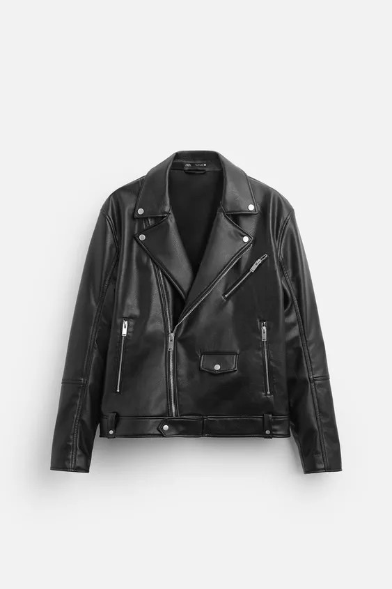 FAUX LEATHER BIKER JACKET | Zara US