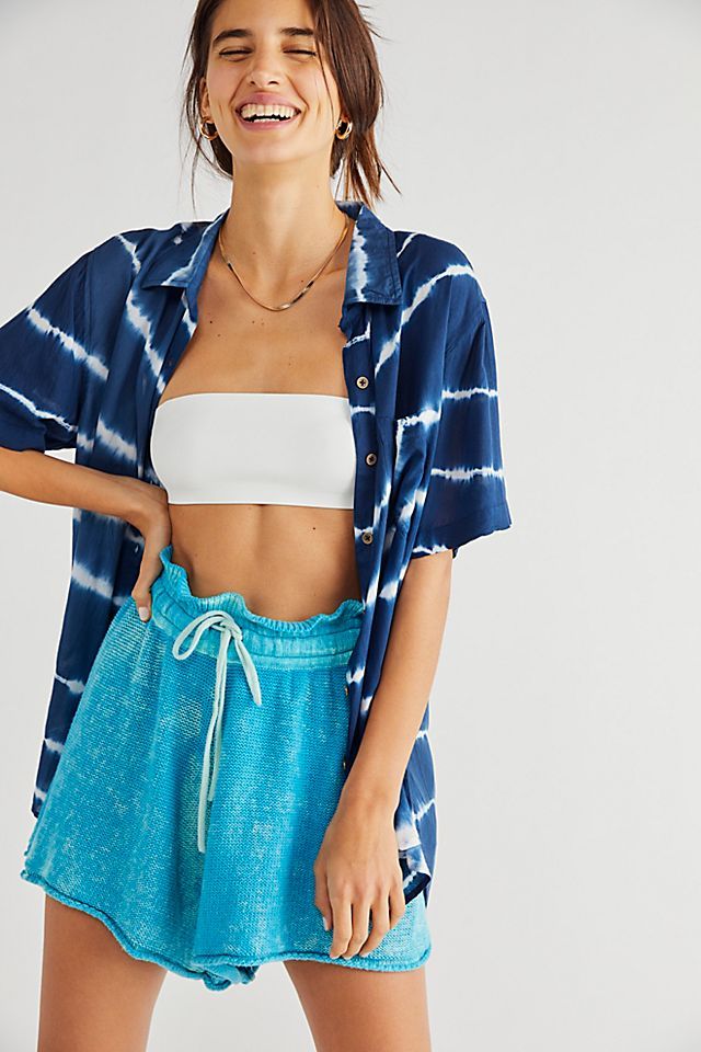 Summertime Blues Knit Shorts | Free People (Global - UK&FR Excluded)