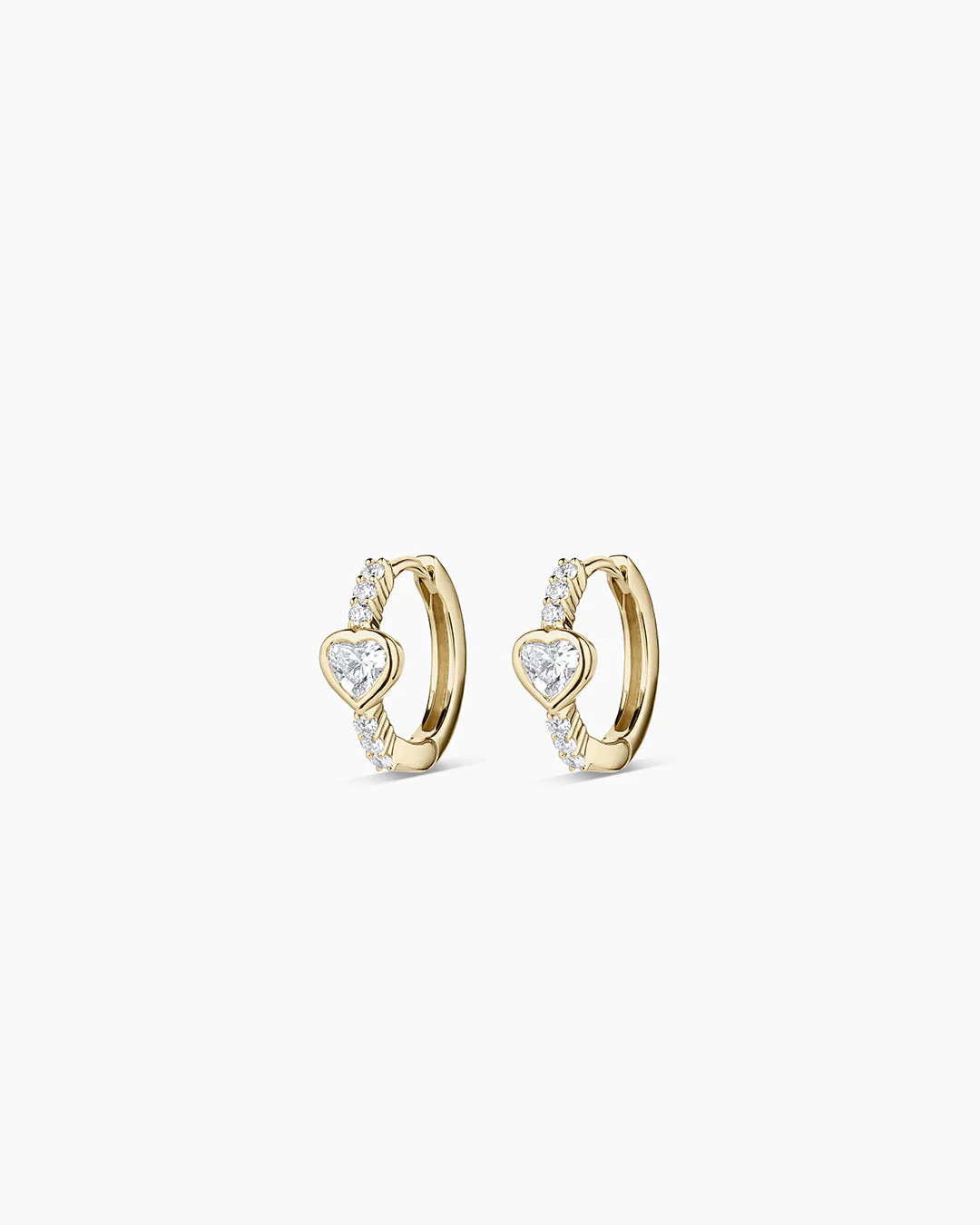Lab Grown Diamond Heart Huggies | gorjana
