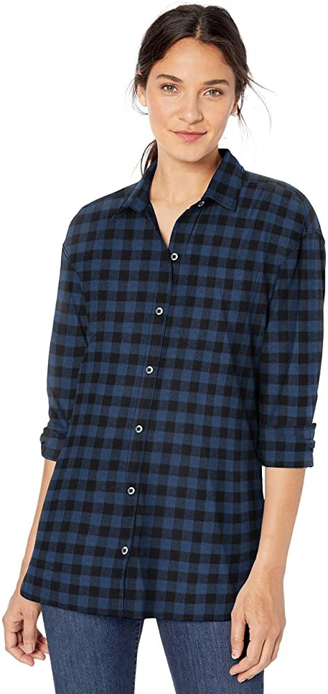 Amazon Brand - Goodthreads Women's Brushed Twill Drop-Shoulder Long-Sleeve Button Shirt | Amazon (US)