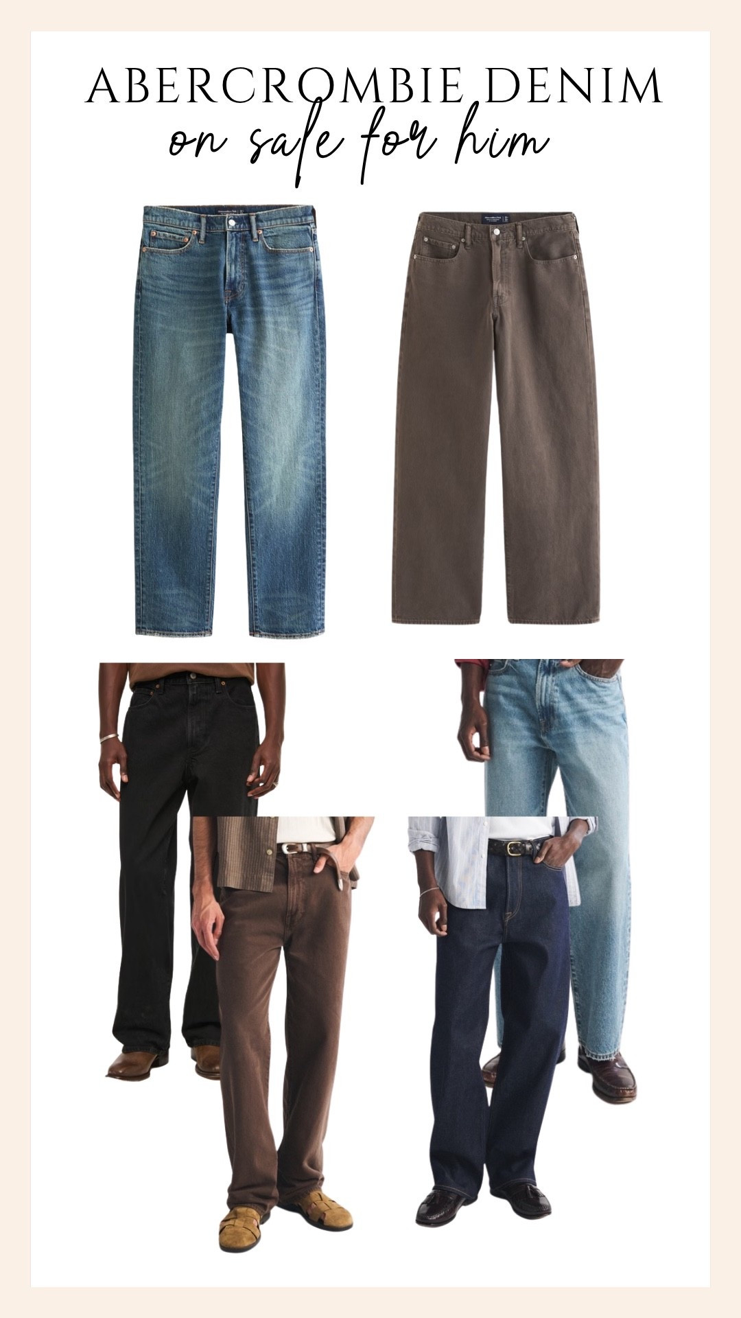 Abercrombie denim on sale for him!

#LTKootd #LTKgrwm #LTKSaleAlert
