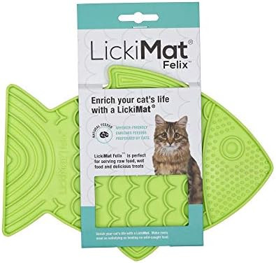 Lickimat Casper & Felix, Fish-Shaped Cat Slow Feeders for Feline Boredom and Anxiety Reduction; P... | Amazon (US)