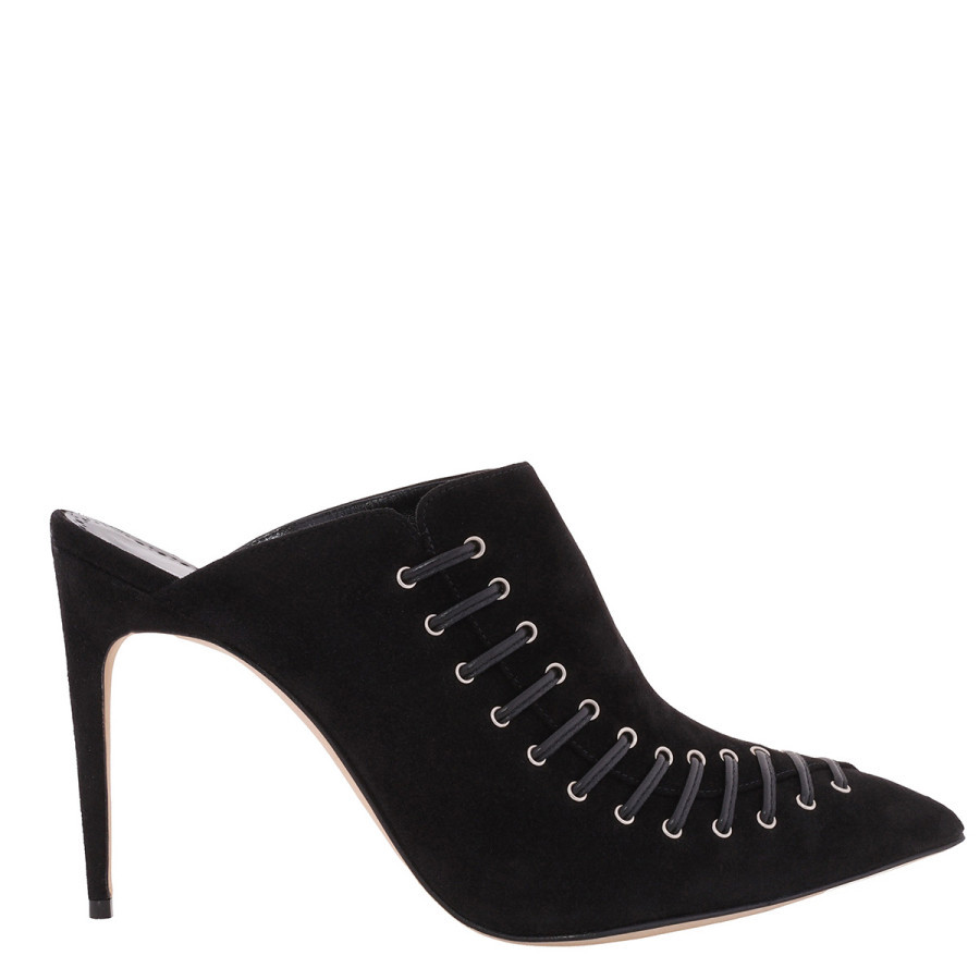 Manolo Blahnik Black Suede Dobre 105 Heeled Mules | Jomashop.com & JomaDeals.com