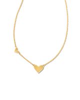 Double Heart Pendant Necklace in Gold | Kendra Scott