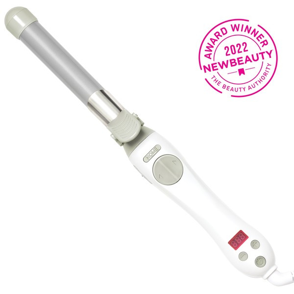 Beachwaver® S1 Dual Voltage White Rotating Curling Iron | Beachwaver Co