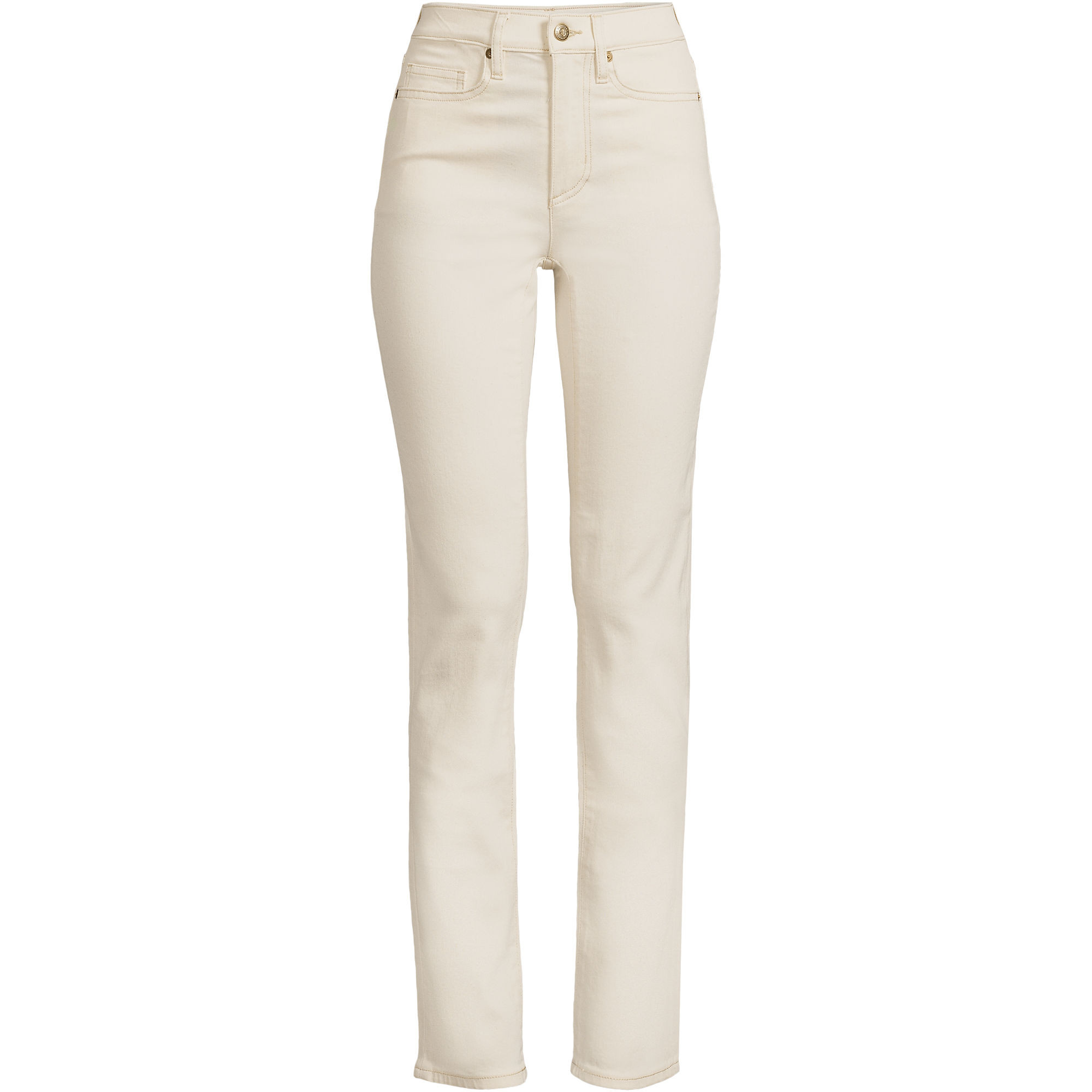 Women's Recycled Denim High Rise Straight Leg Jeans | Lands' End (US)