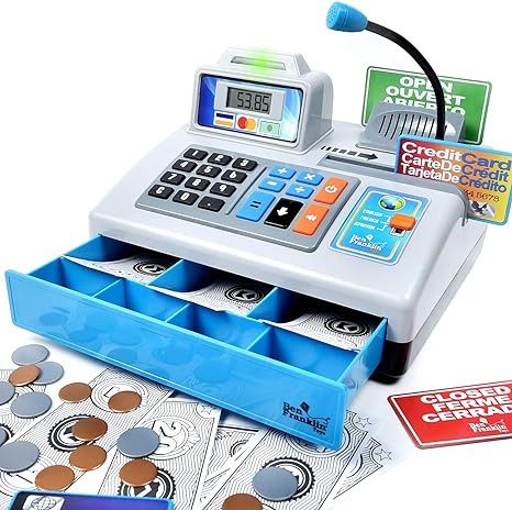 Dr. STEM Toys | Talking Toy Cash Register | STEM Learning 69 Piece Pretend Store with 3 Languages... | Amazon (US)