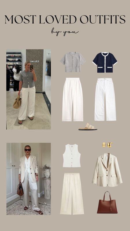 Most Loved Outfits by You! 

Spring Summer Style, Summer Outfit Inspiration, Wardrobe Staples, Outfit Ideas, Workwear Inspiration, Abercrombie and Fitch, Tailored Trousers, Linen Blazer, White Jeans, Sandals, Hoop Earrings, Waistcoat 

#LTKsummer #LTKworkwear #LTKuk