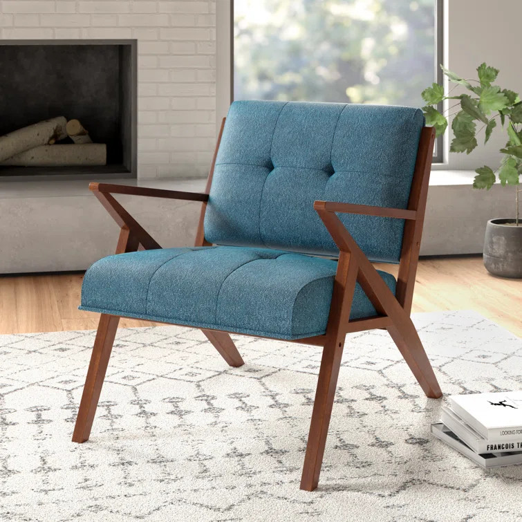 Desi Retro Button Tufted Armchair | Wayfair North America