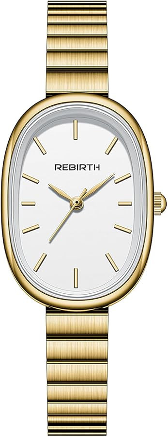 Gosasa Elegant Women’s Quartz Watch Small Oval Dial Stainless Steel Minimalist Dainty Petite Br... | Amazon (CA)