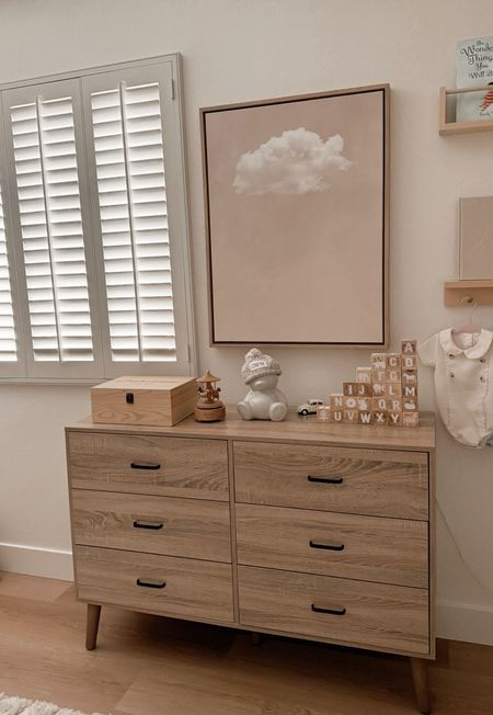Nursery decor • dresser • cloud canvas • neutral nursery • neutral toddler room • home decorr

#LTKhome #LTKkids #LTKbaby