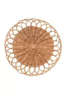 Rattan Round Charger | Belk
