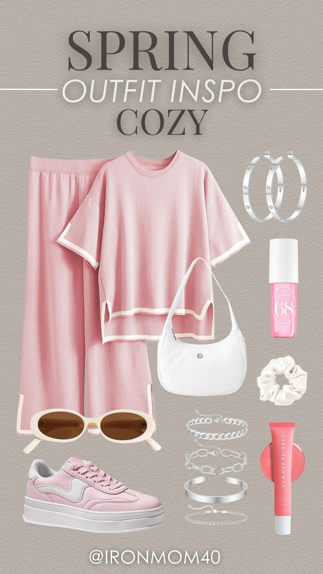 Stylish and cozy spring outfit with pink hues. Perfect for a relaxed day out.

#LTKootd #LTKMidsize #LTKgrwm