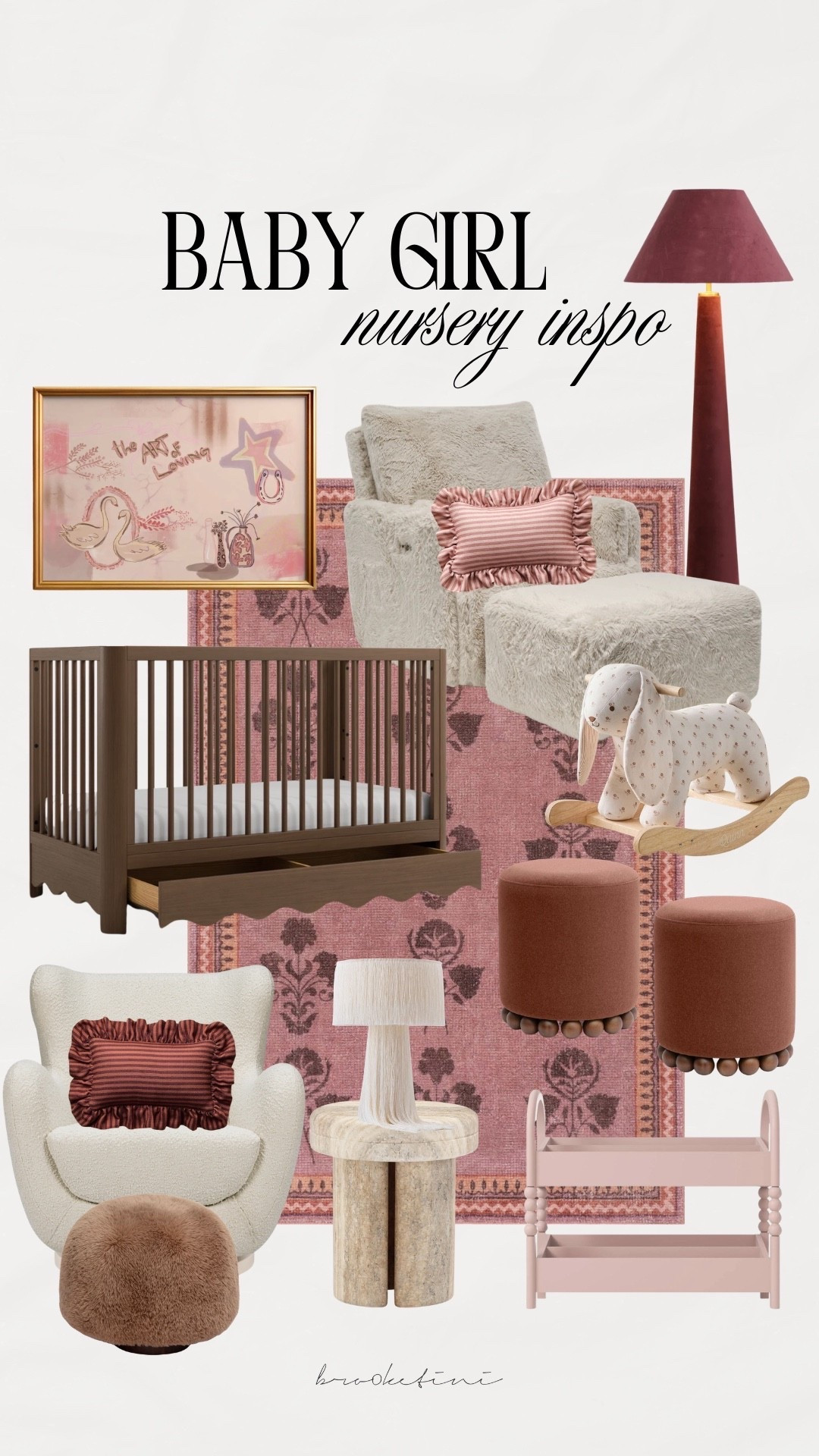 Baby girl nursery design inspo 🩰🤎 whimsical nursery

#LTKBump #LTKBaby #LTKHome