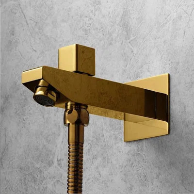 Thermostatic LED Shower System with Rainfall Waterfall Mist and Recessed Ceiling Panel | Wayfair North America