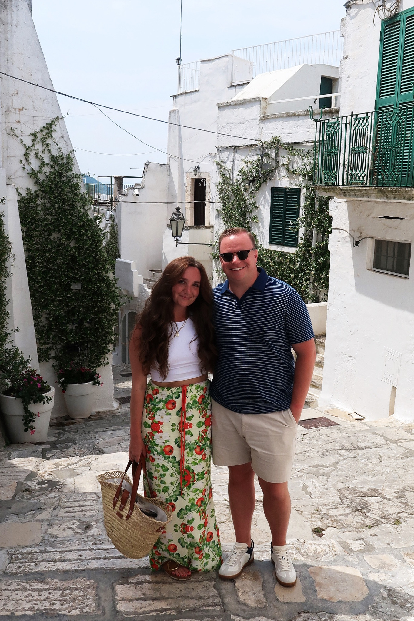 An outfit I loved from our trip to Ostuni, Italy this summer! The tomato print skirt is one of my favorite pieces right now. So comfortable and flattering too for a great price! I also walked all around Italy in these Birkenstocks and my feet never hurt. They always get lots of compliments too!

Sizing, for reference—
Skirt: 8, but would have went with a 6 if it were in stock when I ordered
Sandals: 9

#LTKeurope #LTKtravel #LTKunder50