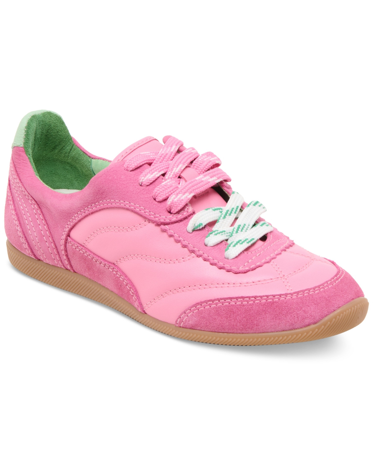 Dolce Vita Women's Laini Contrast Lace-Up Low Profile Jogger Sneakers - Pink Multi Leather | Macy's