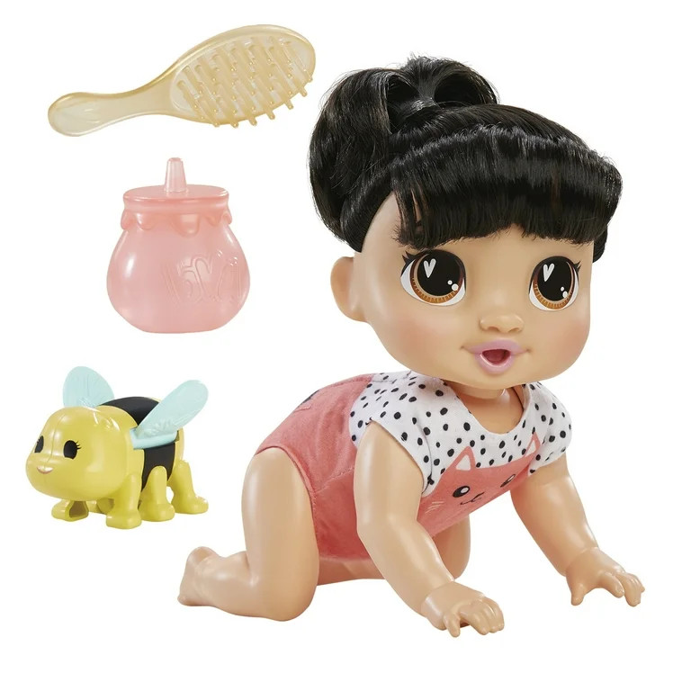 Baby Alive Crawl 'n Play Katie Kat Doll, Black Hair, Electronic Kids Toys for Girls & Boys 3+ - W... | Walmart (US)