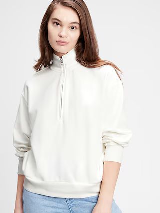 Half-Zip Mockneck Sweatshirt | Gap Factory